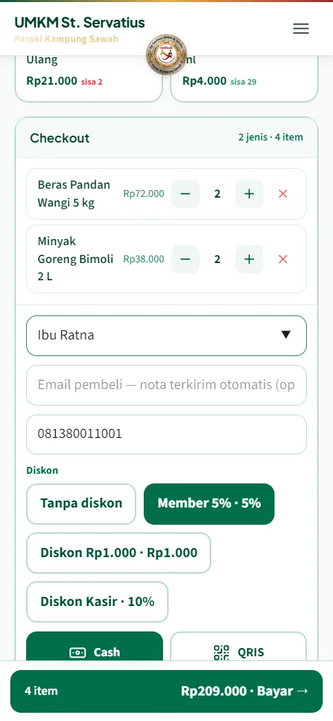 Form data pembeli