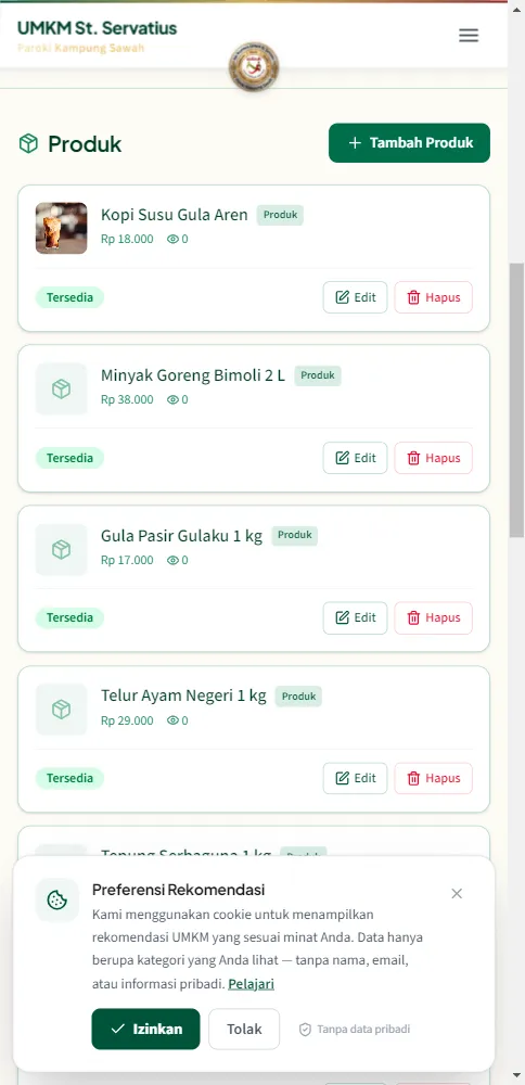 Daftar produk dengan Kopi Susu Gula Aren baru