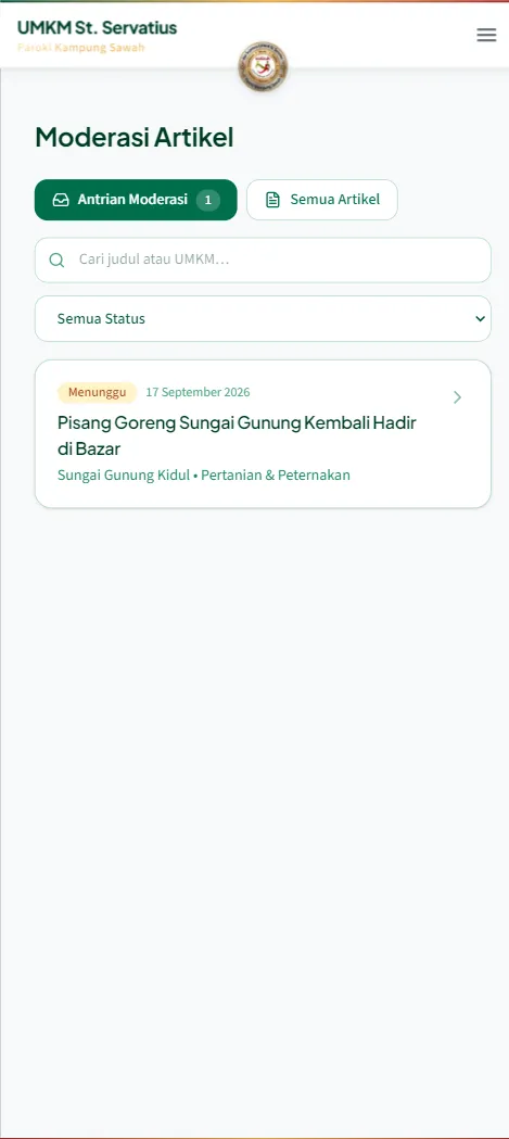 Antrean moderasi artikel berstatus Menunggu