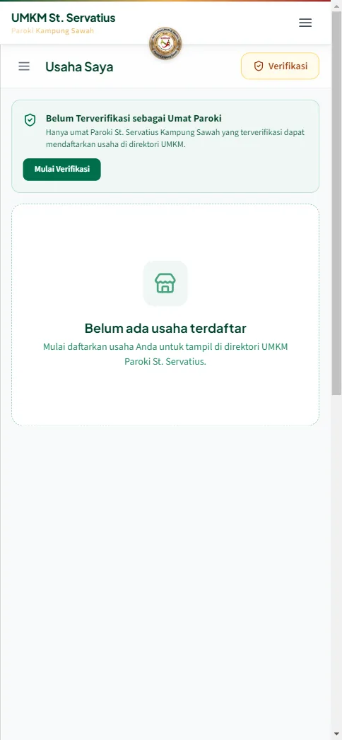 Dashboard akun baru